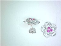 Orecchini Sommer Donna Luxury Top in Argento OR_FIORI - OR_FIORI